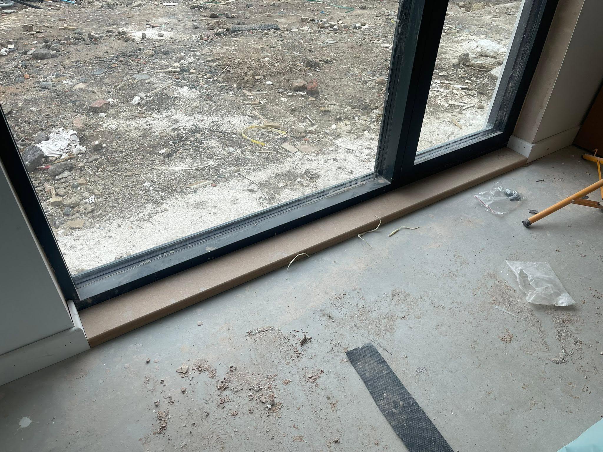Interior with floor-to-ceiling glazing